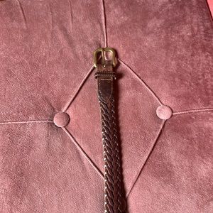 vintage Handwoven leather belt